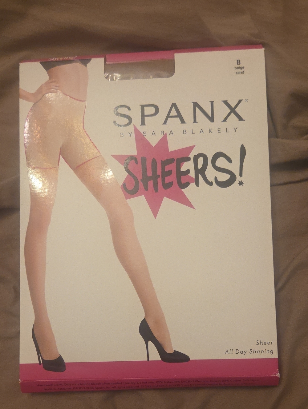 Spanx Sheers Hosiery Packaging